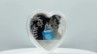 CINDERELLA 70TH ANNIVERSARY DISNEY PRINCESS 1 OZ SILVER COIN 2$ NIUE 2020