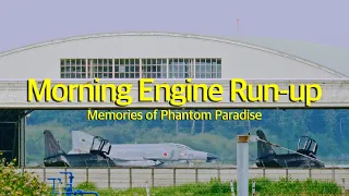 [ ASMR ]  百里基地 F-4 ファントム モーニングルーティーン　JASDF 301SQ F-4 Phantoms Morning Engine Run-up