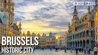 Historic City of Brussels, The Capital Of - 🇧🇪 Belgium [4K HDR] Walking Tour