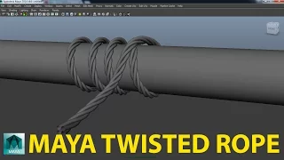Maya Modeling Tutorial : Twisted Rope or Cable in Maya