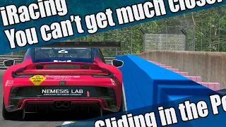 You cant' get much closer - Sliding in the Porsche