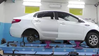 🔨KIA Rio. Вытяжка средней стойки. Работа с крылом.