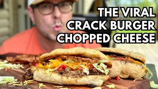 The VIRAL CRACK BURGERS Meets the CHOPPED CHEESE - Crack Burger Chopped Cheese