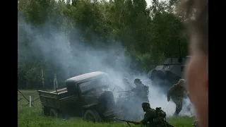 Линия Сталина. Реконструкция боёв у деревни Холматка Островского района.