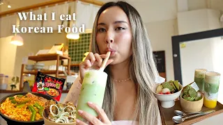 What I Eat - Korean Food | Spicy Noodles, Stew, Matcha Café