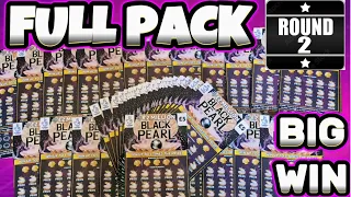 FULL PACK BLACK PEARL (ROUND 2)  BIG WIN #scratch #crazy #scratchcards #lottery #winning