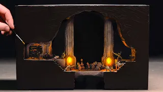 Final Stand In the Mines of Moria Diorama