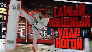 Супер удар чемпиона мира по каратэ киокушинкай Тариела Никоилешвили - неожиданный удар с разворота