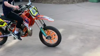 Me riding my first ktm 65! Subscribe!!!