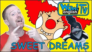 Sweet Dreams and Body Parts Story with Steve and Maggie | Speak with Wow English TV