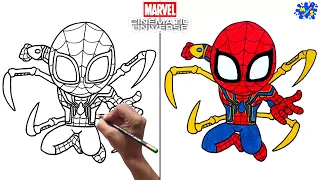 How to draw Iron Spider-Man Easy Step by Step