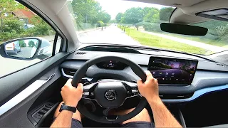 2021 Skoda Enyaq iV 80 204 HP | POV Test Drive #023