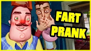 WHOOPEE CUSHION PRANK ON MY NEIGHBOR! - Hello Neighbor Mod