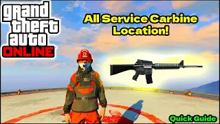 ALL CRIME SCENE LOCATIONS For The Service Carbine! - GTA Online