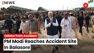Odisha Train Accident: Prime Minister Narendra Modi Reaches Train Accident Site In Balasore