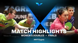 Mima Ito/Hina Hayata vs Sabine Winter/Xiaona Shan | WD | WTT Contender Zagreb 2022 | (Finals)