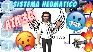 🥵🥶Sistema NEUMATICO ✈️Airbus A320🟢ATA 36 🔵Aircraft PNEUMATIC System 😎