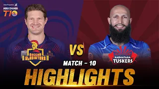 Match 10 I Day 4 I Deccan Gladiators vs Karnataka Tuskers  I Aldar Properties Abu Dhabi T10