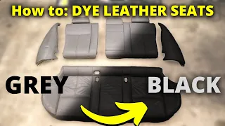 How to: Dye Leather BMW Seats (Grey to Black Conversion!)