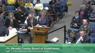 Nevada County Board of Supervisors Special Meeting February 15, 2024 Part 3