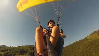 Tandem paragliding - Andrei