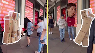 Boxman Prank = Unexpected Reactions