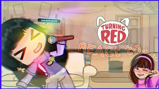 ||Turing Red(past) react to themselves||turning red||gacha club||