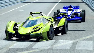 Lamborghini V12 Concept GT vs Formula Polyphony Gran Turismo at Monaco