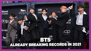 BTS Already SMASHING Records in 2021 and Dominating Billboard Charts