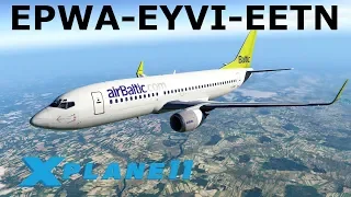 X-Plane 11 | IXEG 737-300 Classic | B733 | Warsaw, Vilnius & Tallinn