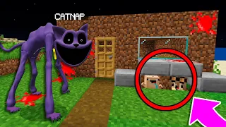 TROLLÉ y ¡ME ESCONDI DE CATNAP 😂 Bebe Noob EL ESCONDITE en MINECRAFT