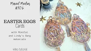 Easter Eggs cards in Baroque and Steampunk styles