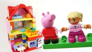 Uma amiga nova da Peppa! Vídeos educativos com brinquedos de Peppa e George.