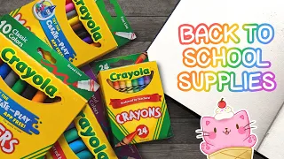 USING ONLY BACK TO SCHOOL SUPPLIES! || Let's Draw CATS! 🐱