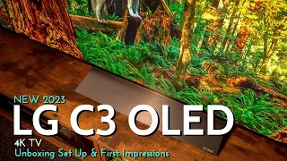 NEW 2023 LG C3 4K OLED Unboxing Set Up & First Impressions