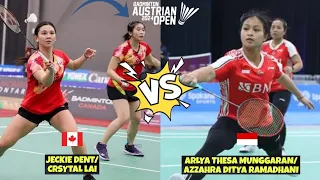 Arlya Thesa Munggaran/Azzahra Ditya Ramadhani vs Jeckie Dent/Crystal Lai - AUSTRIAN OPEN 2024 | QF