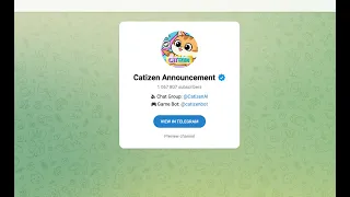 Catizen Announcement - отзывы об игре в телеграмм | Возврат своих средств от Catizen Ai