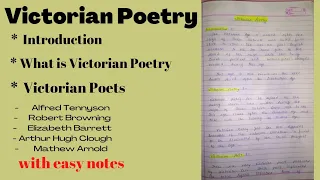 Victorian Poetry | Victorian age poetry | English Literature | History of English Literature |