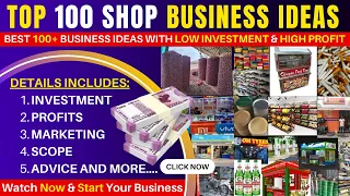 Top 100 Shop Business Ideas In India || New Small Business Ideas In India