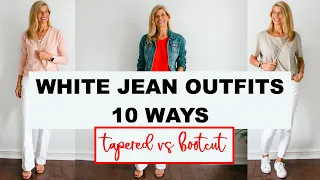 Stylish White Jeans Outfit | 10 Ways to Style