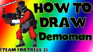 How To Draw Demoman from Team Fortress 2 ✎ YouCanDrawIt ツ 1080p HD