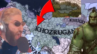 What happens when HABIBI plays ORCS in an EU4 Anbennar Mod Multiplayer Lobby