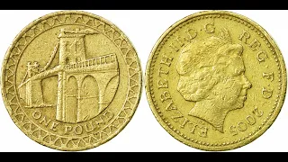 One Pound 2005 - British Pound Coin of United Kingdom