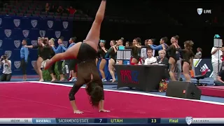 Felicia Hano (UCLA) 2018 Floor PAC-12 Championships 9.9