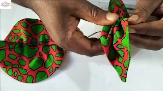 DIY How To Make Ankara Butterfly Bow Hair Clip with fancy Comb for beginners