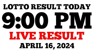 Lotto Result Today 9PM Draw April 16, 2024 PCSO LIVE Result