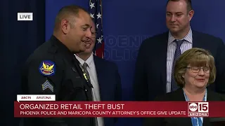 LIVE: Phoenix PD and MCAO host organized retail theft bust press conference