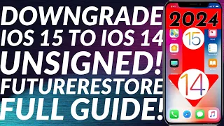 How to Downgrade iOS 15 to 14 unsigned | FutureRestore iOS 15 to iOS 14 unsigned iOS versions 2023