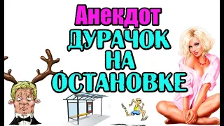 АНЕКДОТ ПРО МУЖИКА И СПОРТСМЕНА НА ОСТАНОВКЕ. АНЕКДОТ ДНЯ.