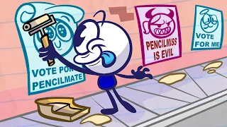 Past, President And Future And More Pencilmation! | Animation | Cartoons | Pencilmation